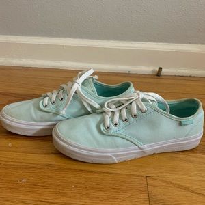 Blue/Green Low top Vans Women's 9